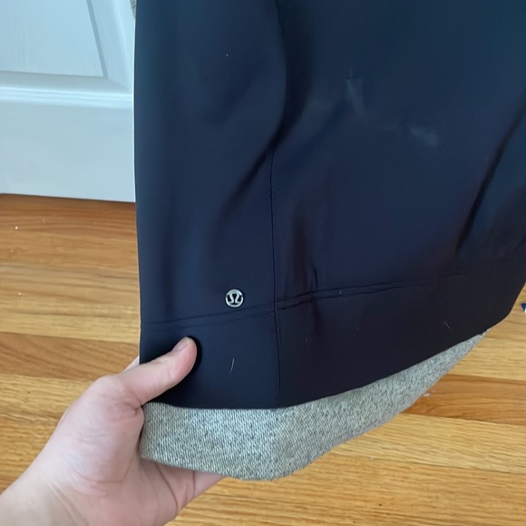 Black and grey lululemon full zip jacket - Picture 3 of 3